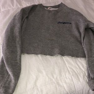 California cropped hoodie